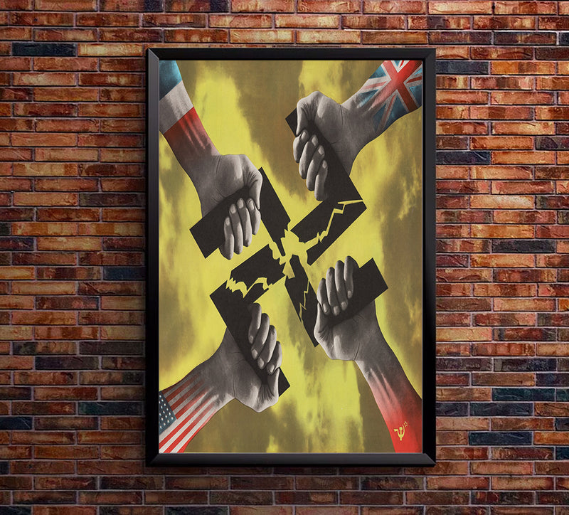 Breaking Nazi Germany - WW2 Poster