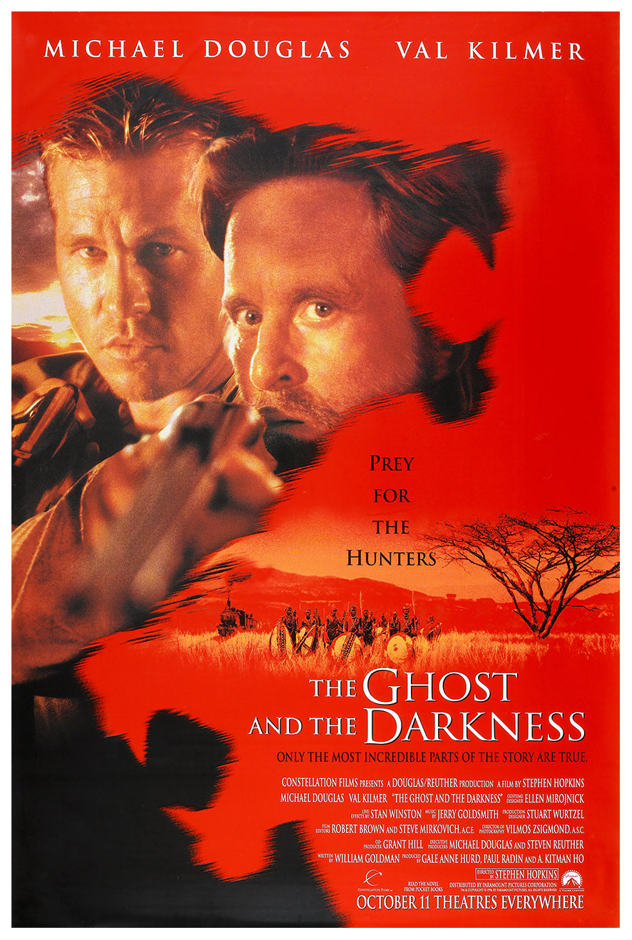 The Ghost And The Darkness 1996 - Michael Douglas - US 3 - Classic Movie Poster