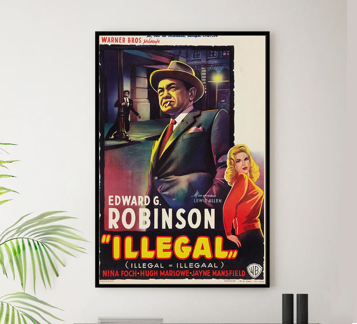 Illegal 1955 - Jayne Mansfield - Belgium - Classic Movie Poster