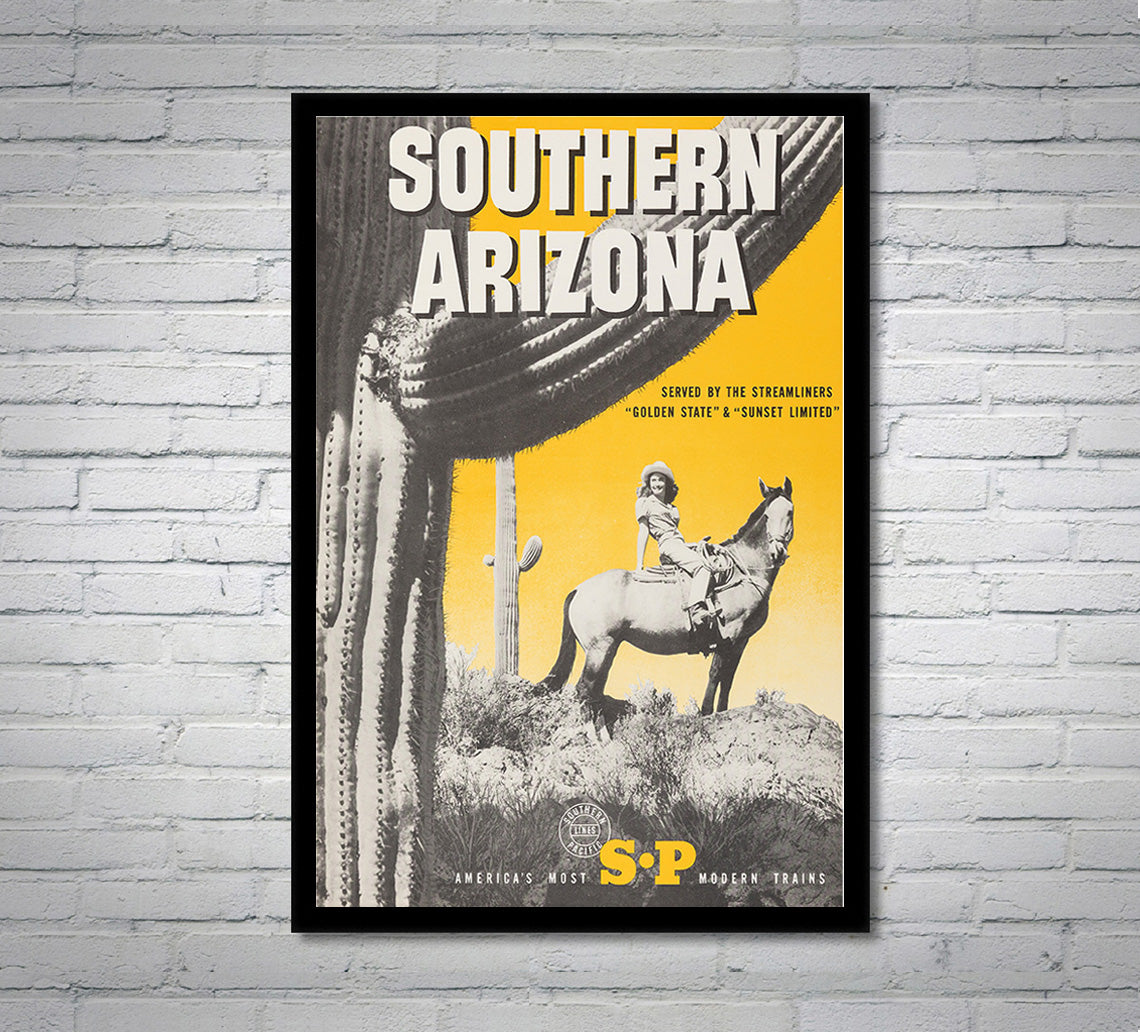 Southern Arizona - Southern Pacific - Vintage Travel Poster – Lost