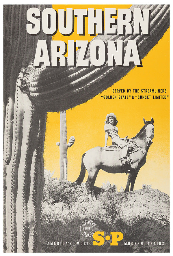 Southern Arizona - Southern Pacific - Vintage Travel Poster