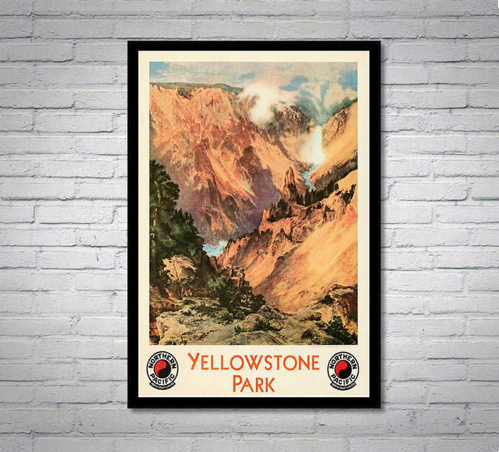 Yellow Stone Park - Northern Pacific - Vintage Travel Poster