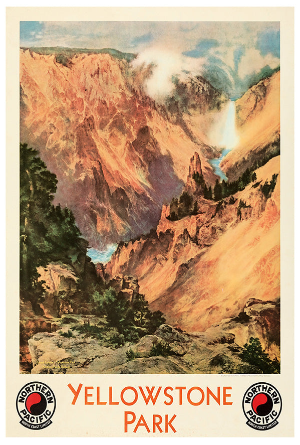 Yellow Stone Park - Northern Pacific - Vintage Travel Poster