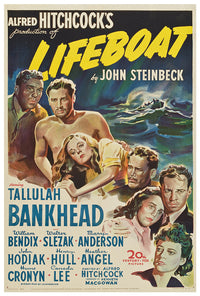 Lifeboat - Alfred Hitchcock - 1944 - WW2 - Movie Poster