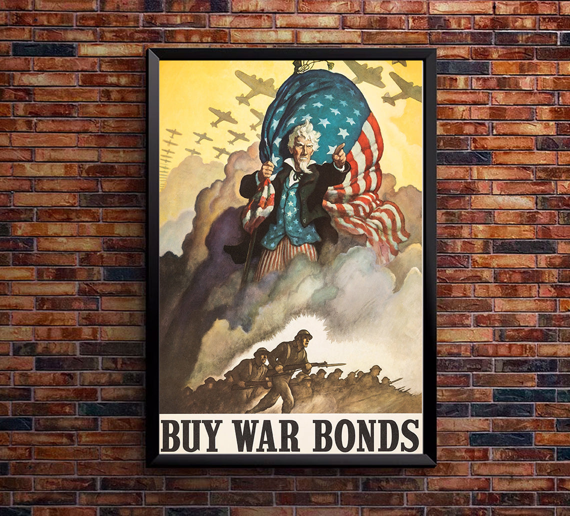 Uncle Sam - Buy War Bonds - WW2 Poster