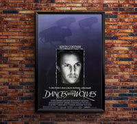 Dances with Wolves 1990 v1 - Kevin Costner - Vintage Classic Movie Poster