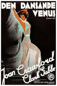 Dancing Lady 1933 - Sweden - Classic Movie Poster