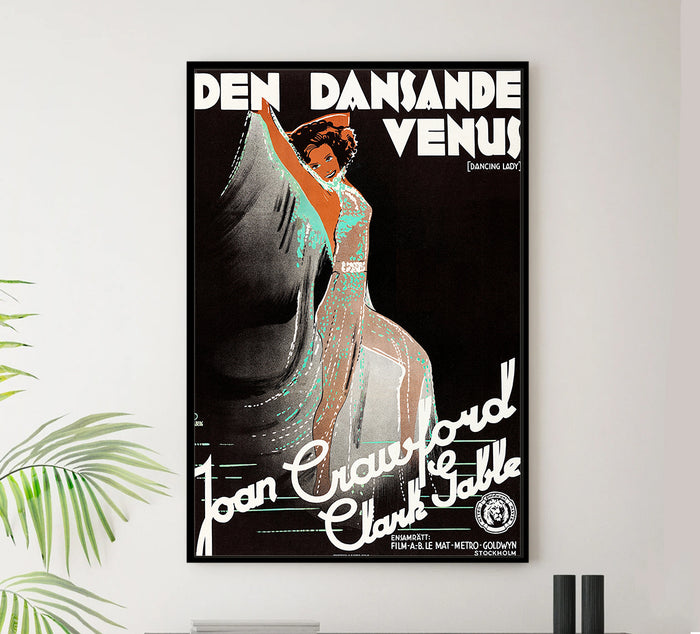 Dancing Lady 1933 - Sweden - Classic Movie Poster