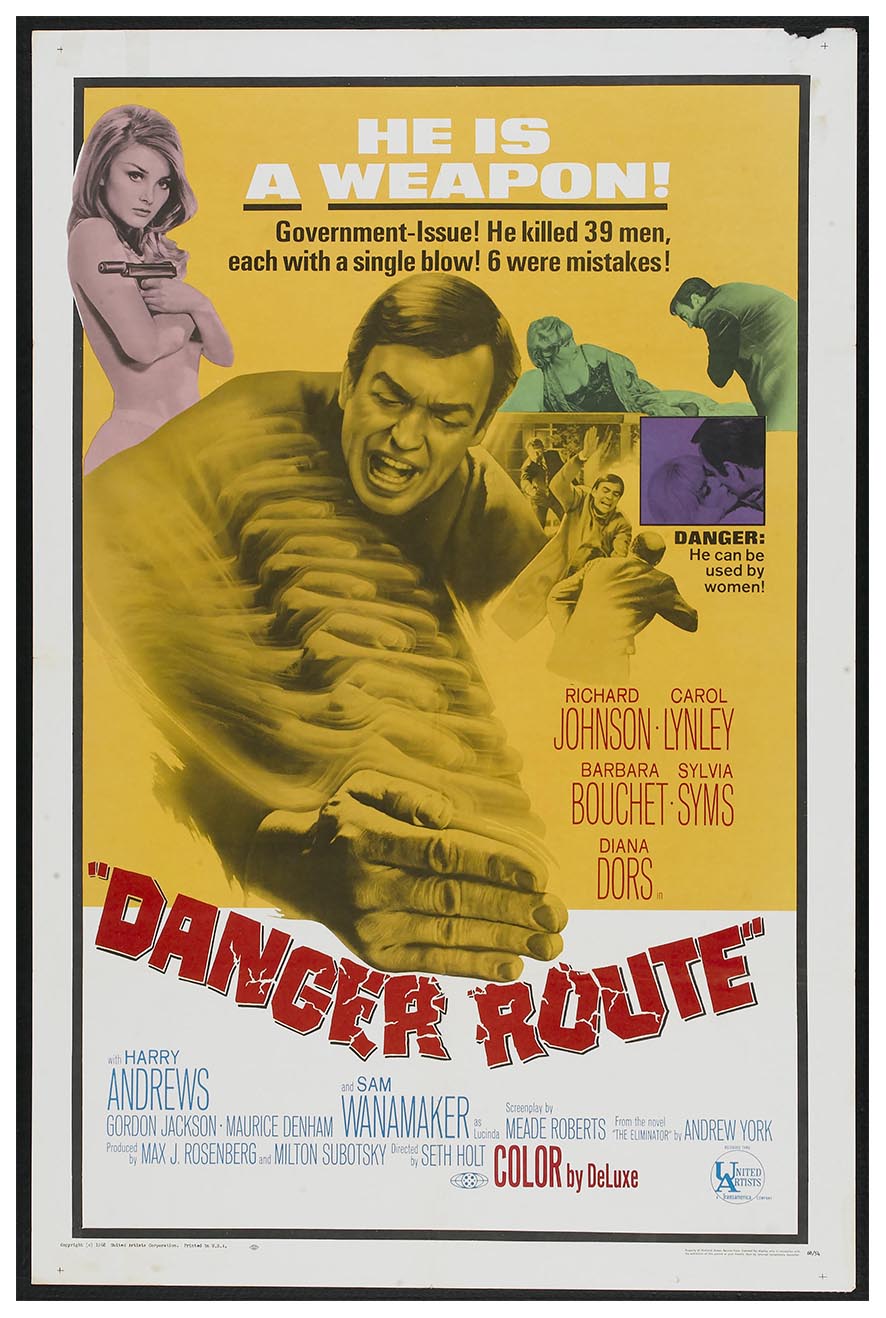 Danger Route 1967 - Vintage Classic Movie Poster