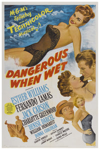 Dangerous When Wet 1953 - Esther Williams - US - Classic Movie Poster