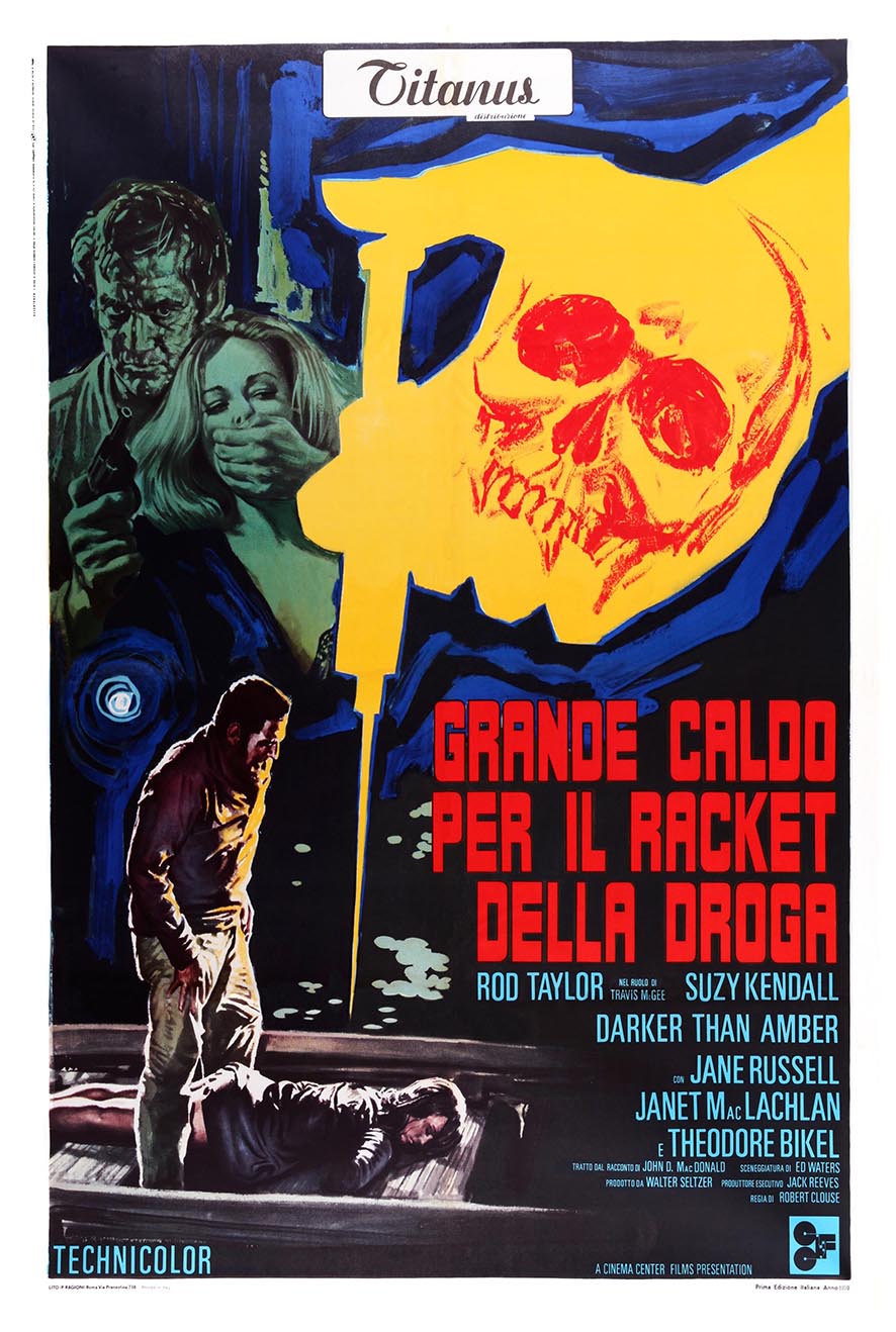 Darker Than Amber 1970 - Italian - Vintage Classic Movie Poster