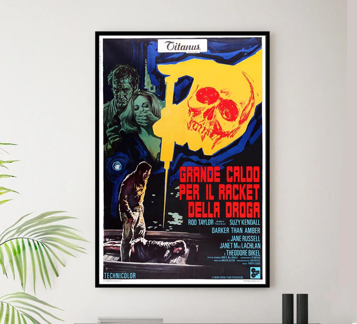 Darker Than Amber 1970 - Italian - Vintage Classic Movie Poster