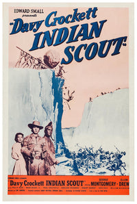 Davy Crockett, Indian Scout 1950 v1 - Vintage Pirate Classic Movie Poster