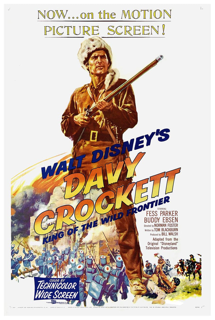Davy Crockett, King of the Wild Frontier 1955 v1 - Vintage Pirate Classic Movie Poster