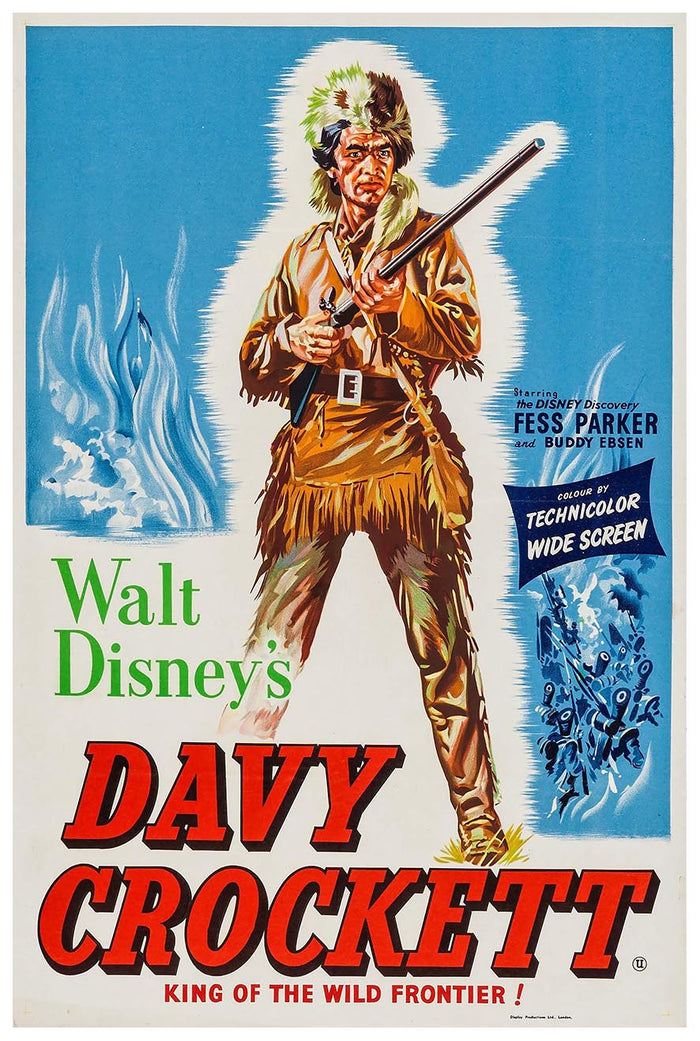 Davy Crockett, King of the Wild Frontier 1955 v2 - Vintage Pirate Classic Movie Poster