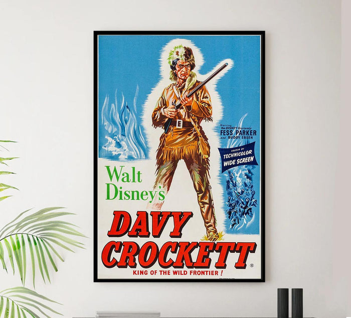 Davy Crockett, King of the Wild Frontier 1955 v2 - Vintage Pirate Classic Movie Poster