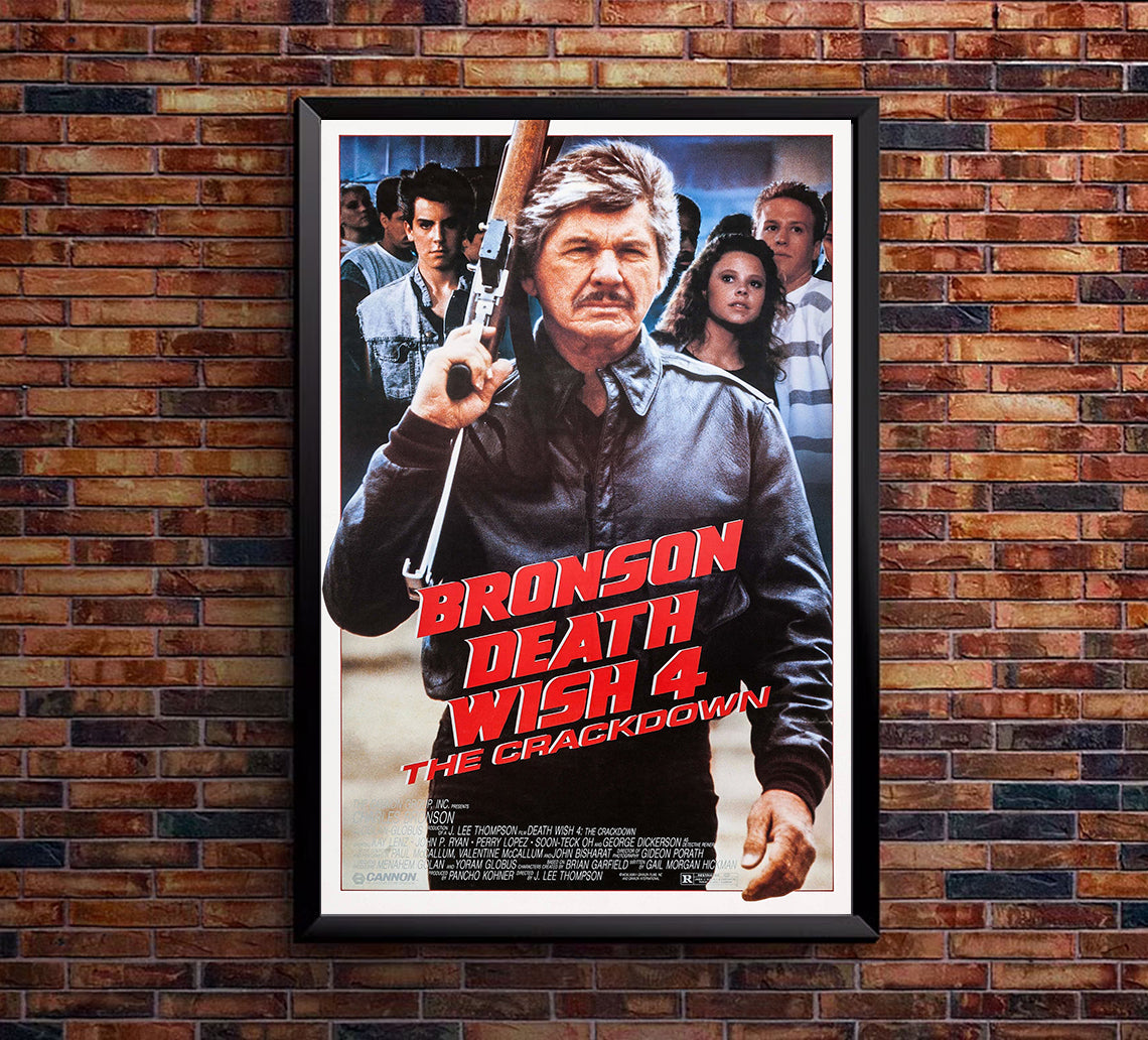 Death Wish 4 The Crackdown 1987 - Charles Bronson - US - Classic Movie Poster