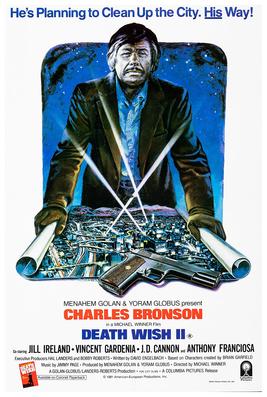 Death Wish II 1982 - Charles Bronson - Australia - Classic Movie Poster