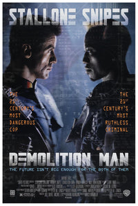 Demolition Man 1993 - Classic Movie Poster