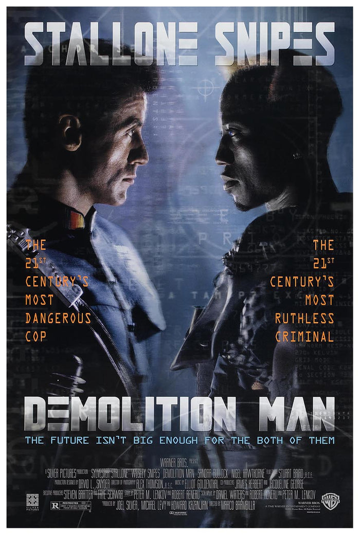 Demolition Man 1993 - Classic Movie Poster