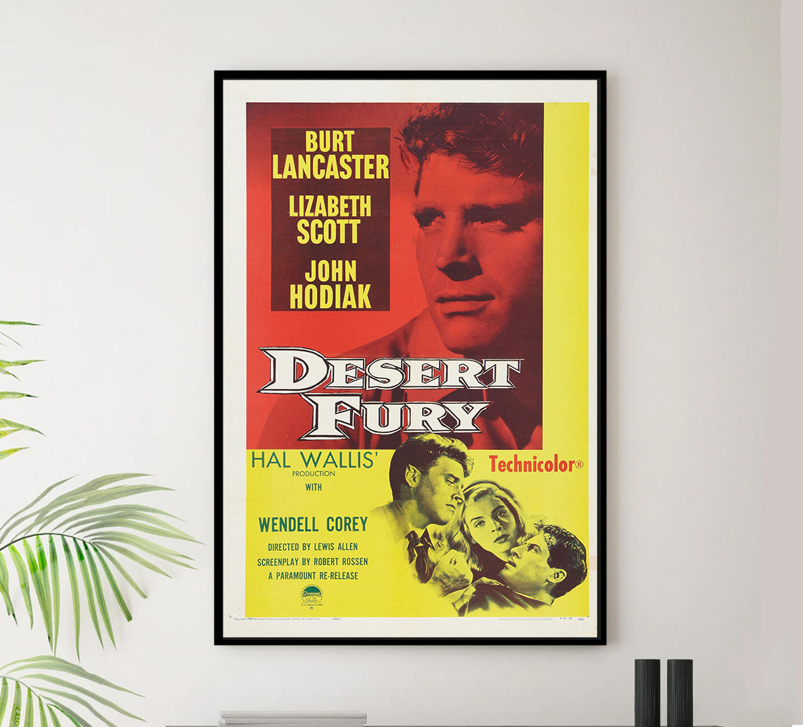 Desert Fury 1947 - Burt Lancaster - US - Classic Movie Poster