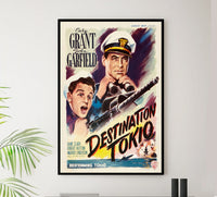 Destination Tokyo 1943 - Cary Grant - Belgium - Classic Movie Poster