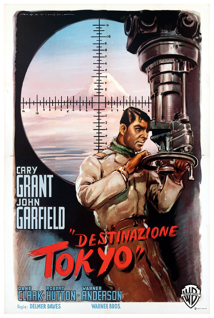 Destination Tokyo 1943 - Cary Grant - Italy - Classic Movie Poster