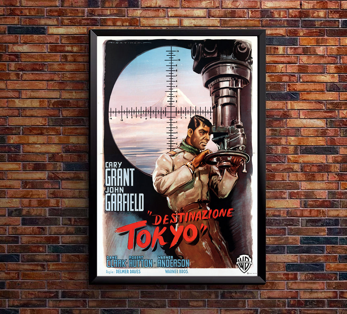 Destination Tokyo 1943 - Cary Grant - Italy - Classic Movie Poster