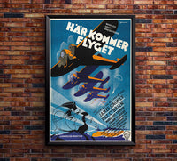 Devil Dogs of the Air 1935 - James Cagney - Sweden - Classic Movie Poster