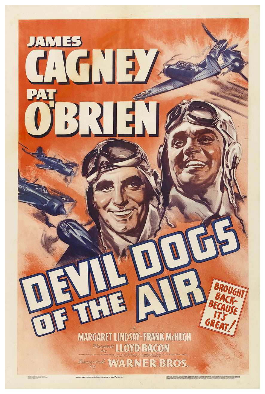 Devil Dogs of the Air 1935 - James Cagney - US - Classic Movie Poster