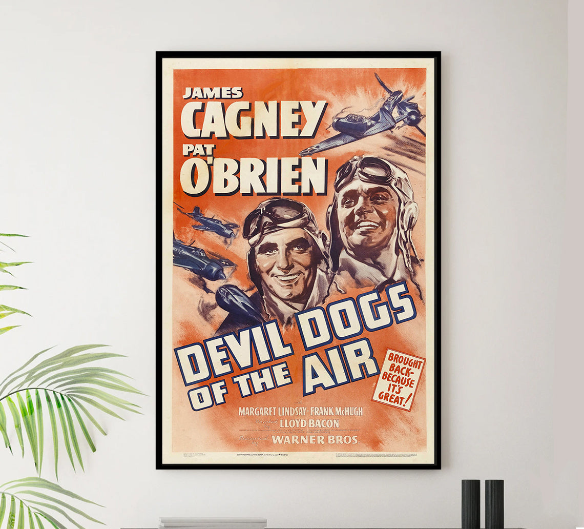 Devil Dogs of the Air 1935 - James Cagney - US - Classic Movie Poster