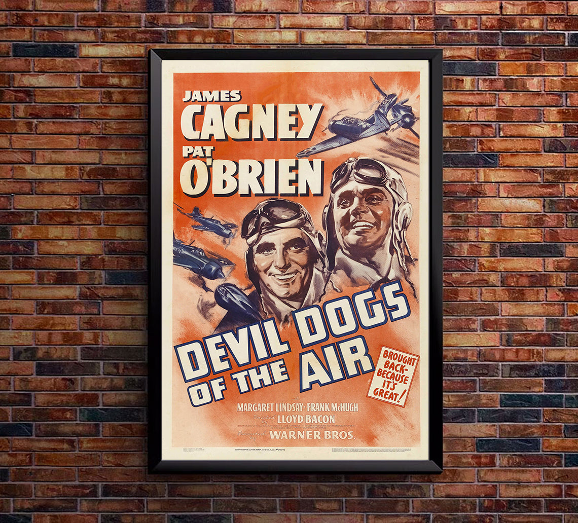 Devil Dogs of the Air 1935 - James Cagney - US - Classic Movie Poster