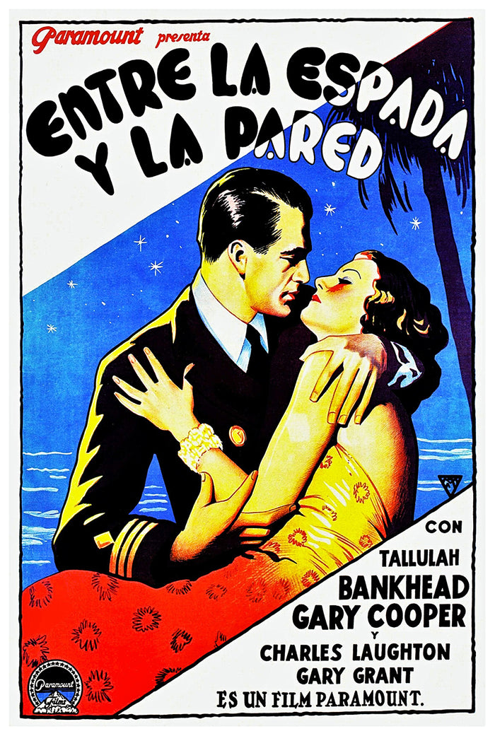 Devil and the Deep 1932 - Cary Grant - Spain - Classic Movie Poster