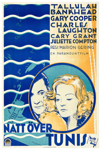 Devil and the Deep 1932 - Cary Grant - Sweden - Classic Movie Poster