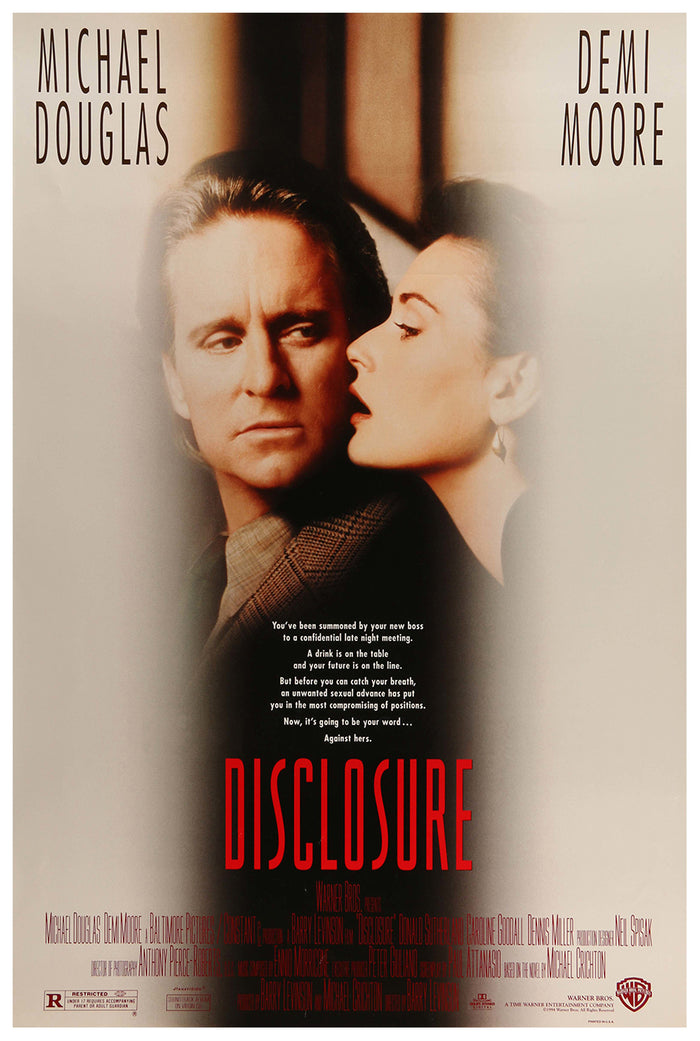 Disclosure 1994 - Michael Douglas - US - Classic Movie Poster