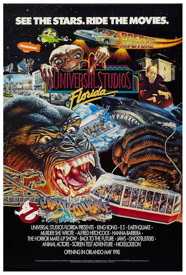 Universal Studios - Florida - 1993 - Vintage Disney Poster