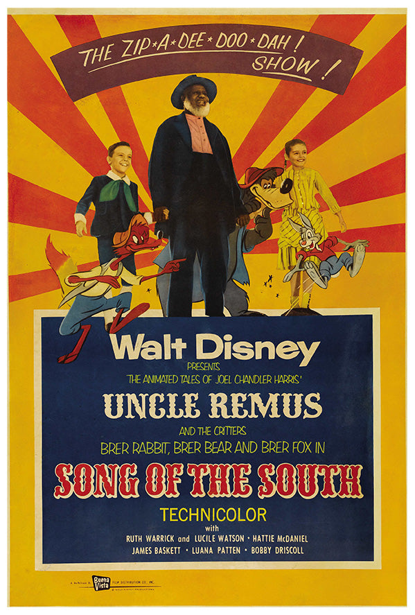 Song of the South - US Version 3 - Vintage Disney Poster