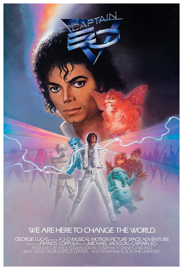 Captain EO - Michael Jackson - Disneyland - Vintage Disney Poster