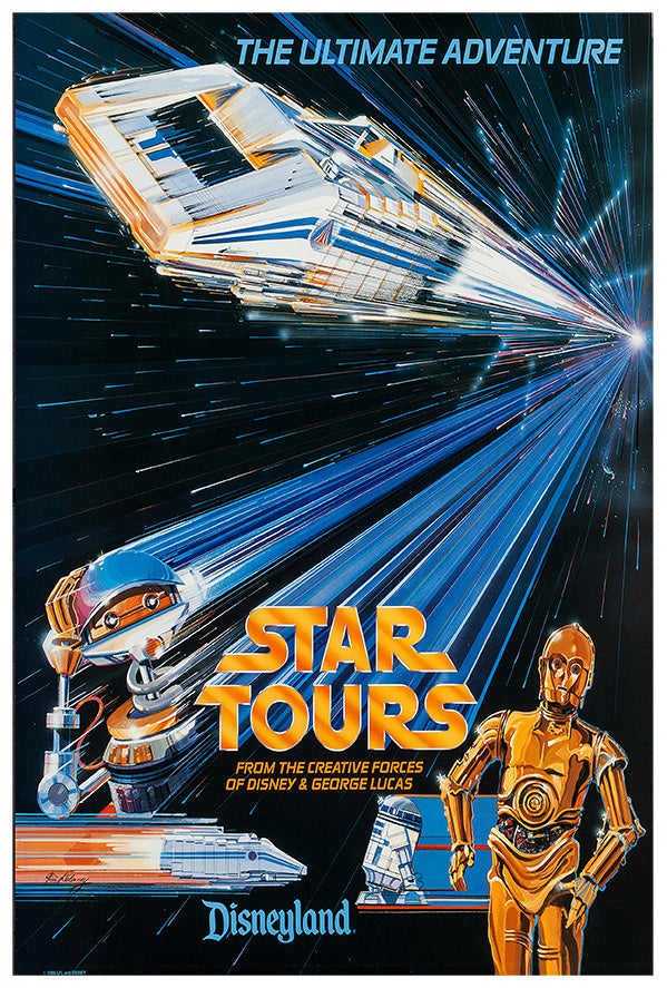 Star Tours - Disneyland - Vintage Disney Poster