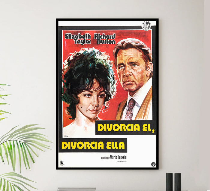 Divorce His - Divorce Hers 1973 - Richard Burton - Spain - Classic Movie Poster