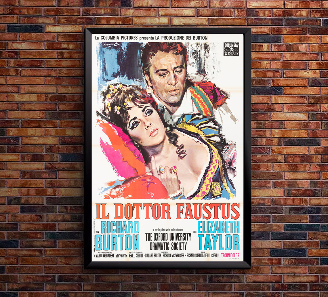 Doctor Faustus 1967 - Richard Burton - Italy - Classic Movie Poster