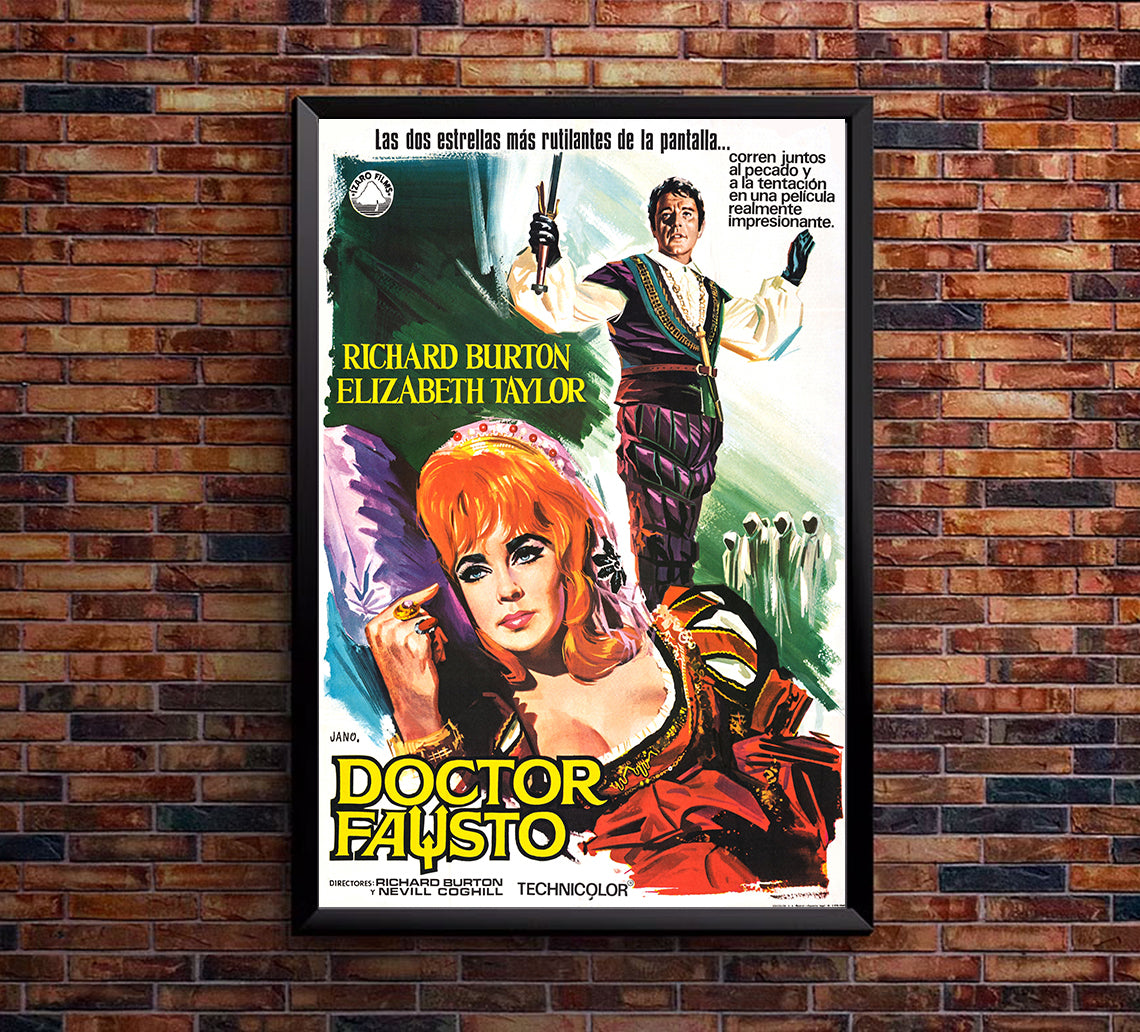Doctor Faustus 1967 - Richard Burton - Spain  - Classic Movie Poster