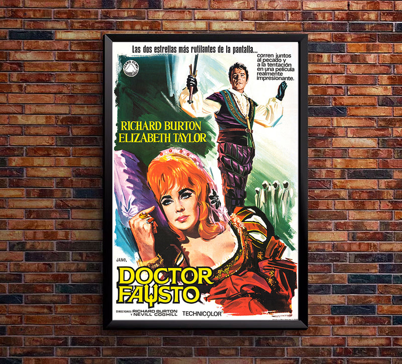 Doctor Faustus 1967 - Richard Burton - Spain  - Classic Movie Poster