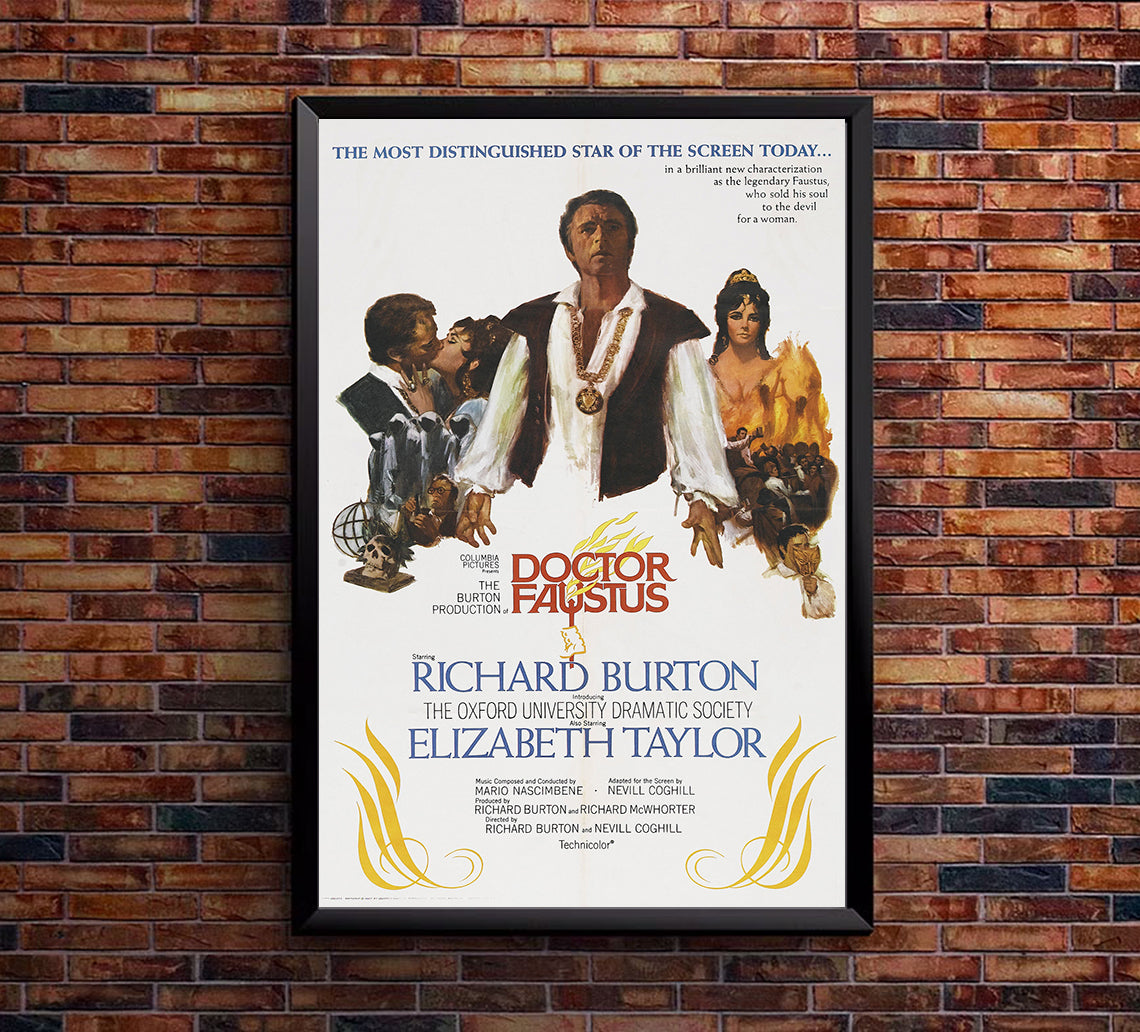 Doctor Faustus 1967 - Richard Burton - US - Classic Movie Poster