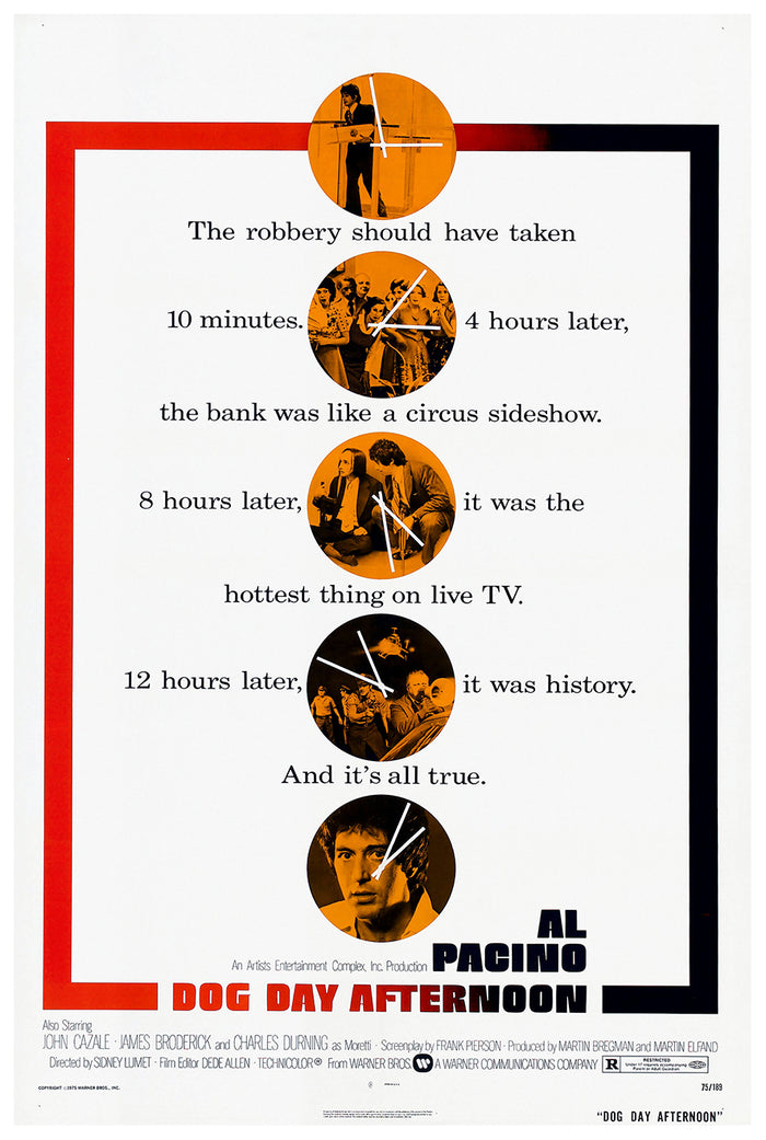 Dog Day Afternoon 1975 - Al Pacino - US - Classic Movie Poster