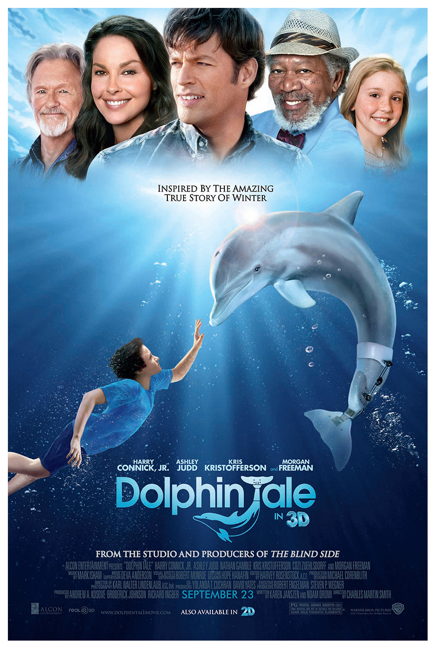 Dolphin Tale 2011 - Classic Movie Poster