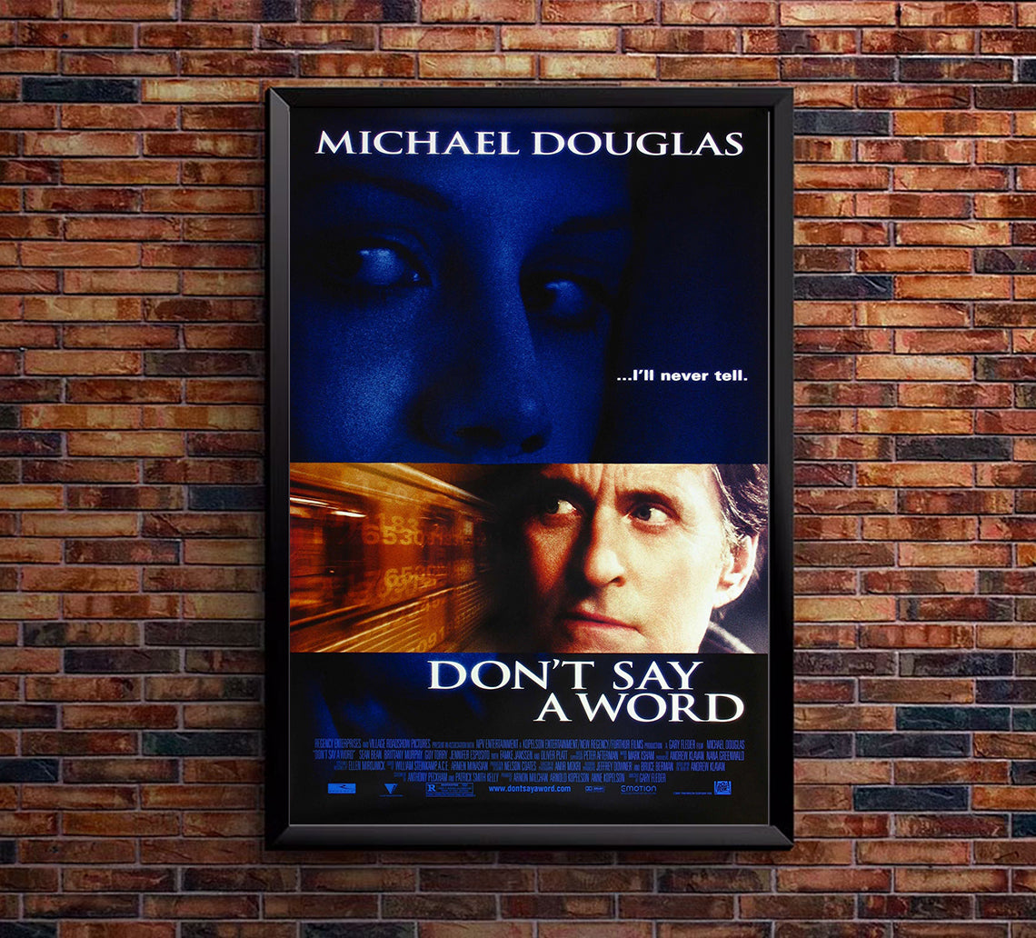 Don't Say A Word 2001 - Michael Douglas - US - Classic Movie Poster