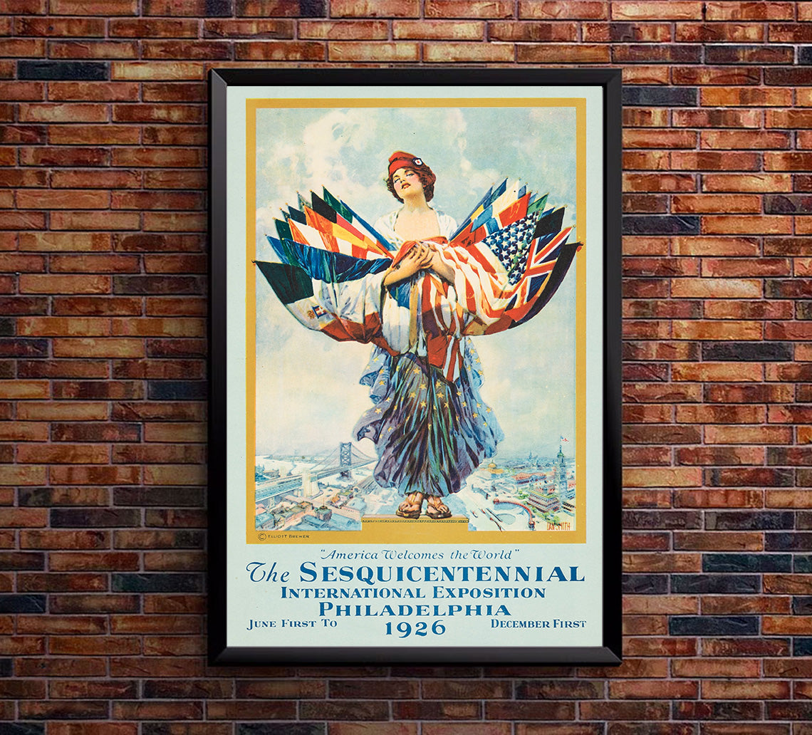 Sesquicentennial - 1926 - Vintage Advertising Poster