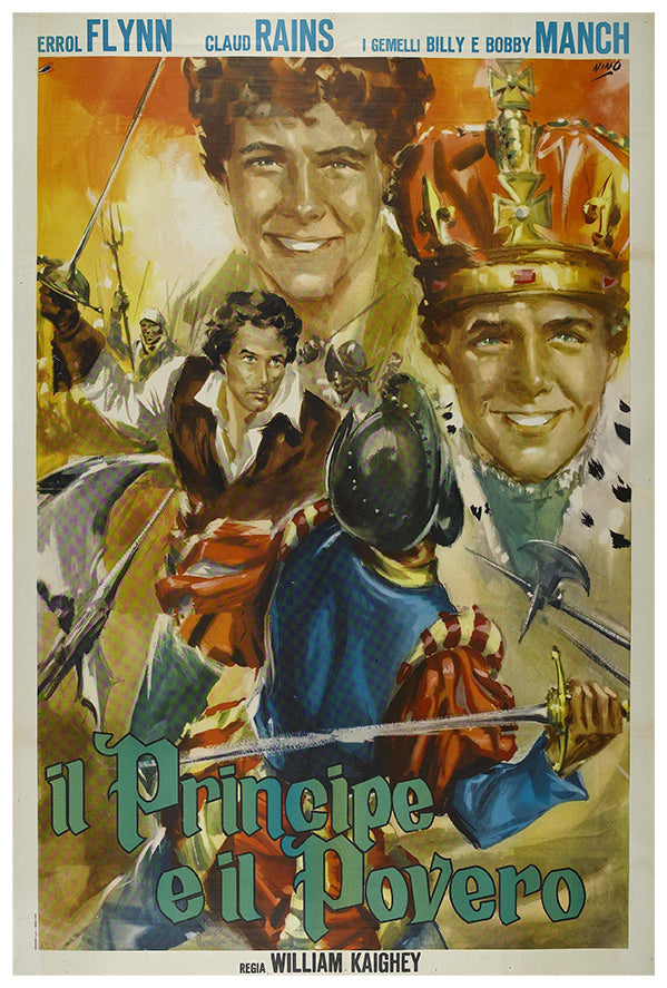 The Prince and the Pauper - Errol Flynn - Movie Poster