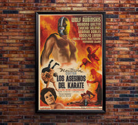 Neutron vs the Karate Killers - Lucha Mexican Wrestling Poster